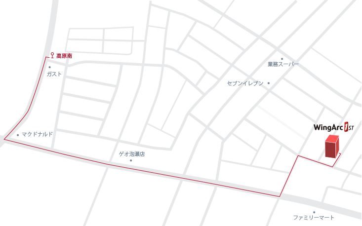 ウイングアーク１ｓｔ株式会社　沖縄オフィス アクセスマップ