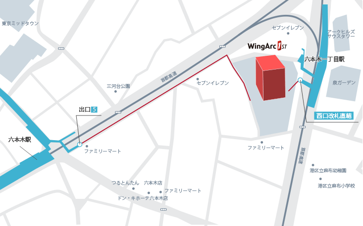 ウイングアーク1st株式会社 本社 アクセスマップ